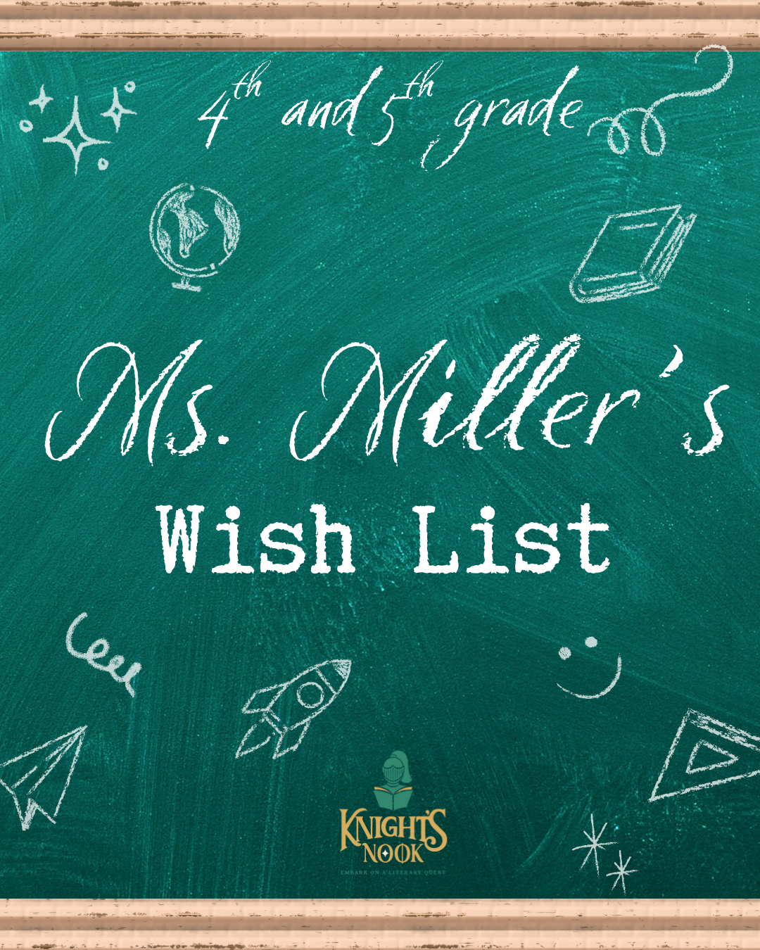 Ms. Miller's Teacher Wish List